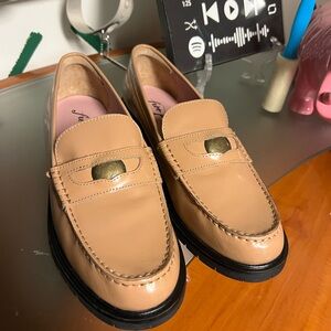 Free People Tan Liv Penny Loafer